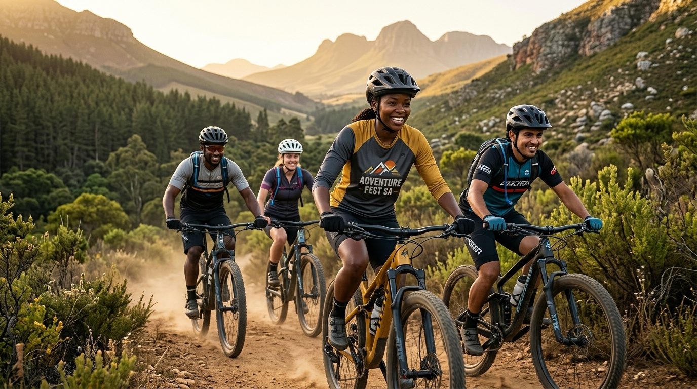 Hosted group riding in South Africa